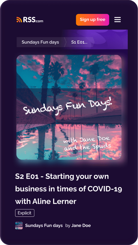 Website page iphone mockup