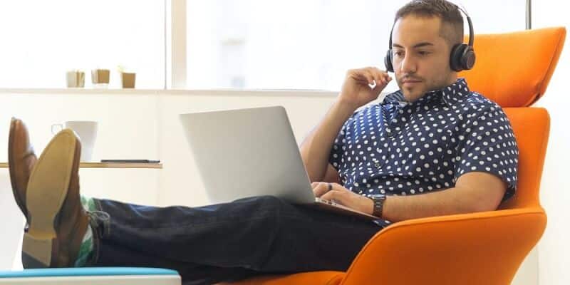 man sitting on chair