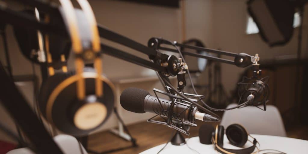 picture of podcasting gear