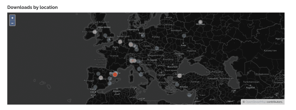 podcast listeners by location RSS.com