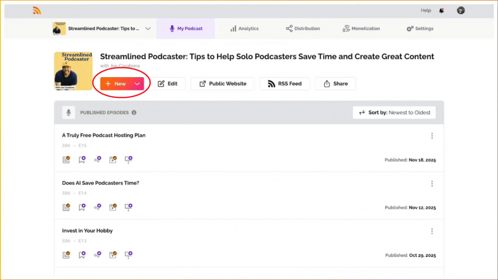 How To Schedule Podcast New Episode