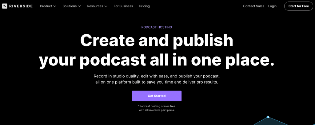 riverside podcast hosting